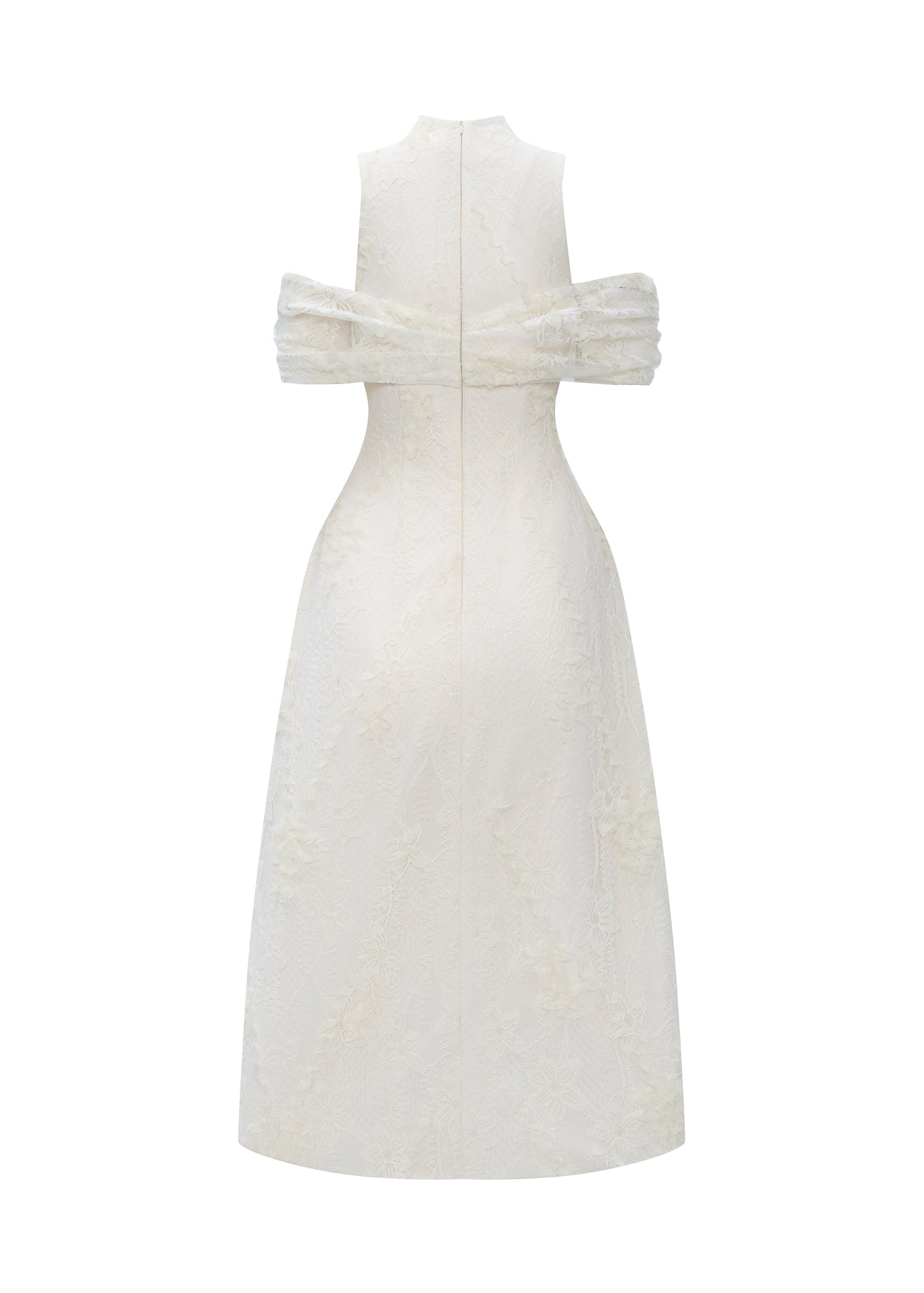 Pamela Lace Bow Midi Dress