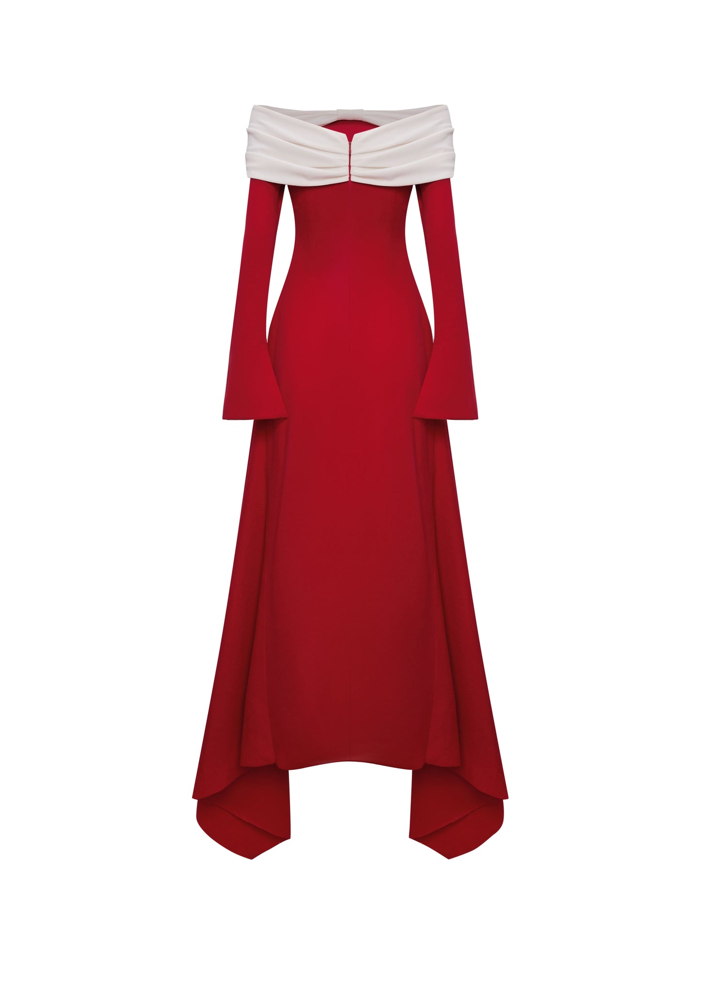 Pearla Bow Off-shoulder Midi Dress