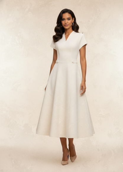 Dianna V-neck Midi Dress