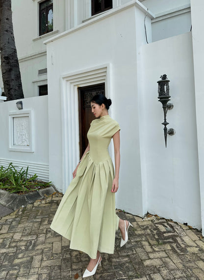 Oliver Pleated Midi Dress