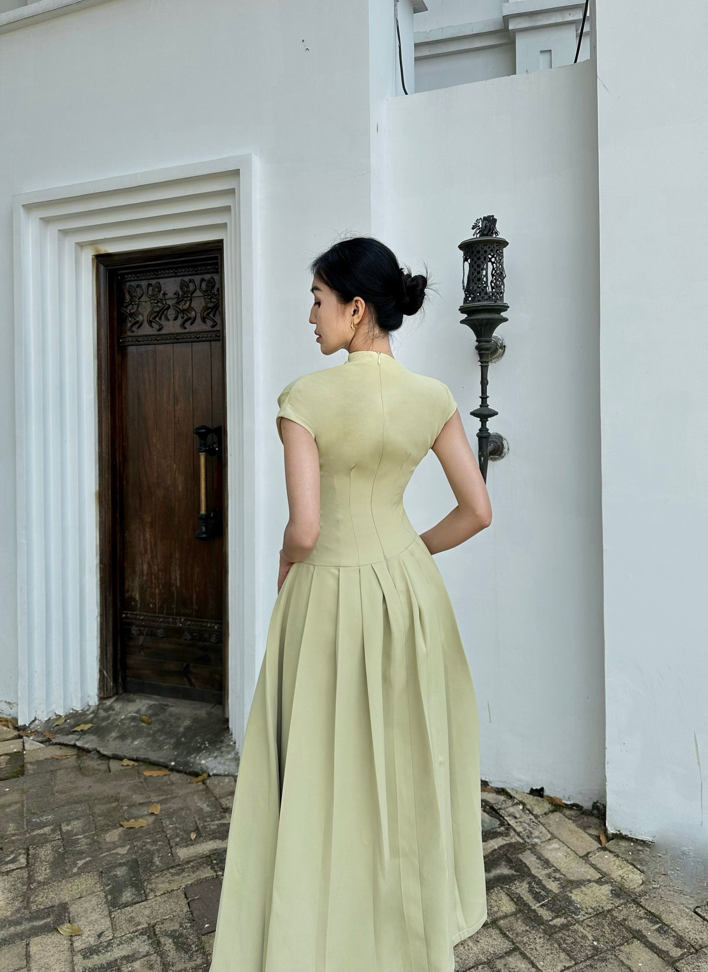 Oliver Pleated Midi Dress