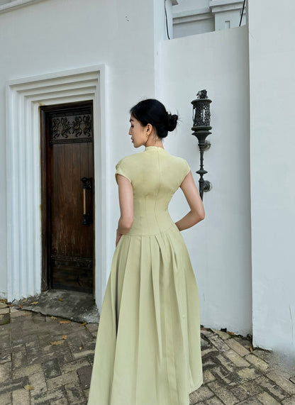 Oliver Pleated Midi Dress