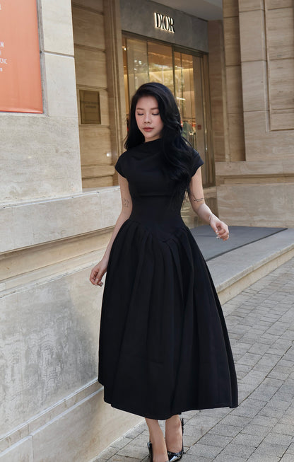 Oliver Pleated Midi Dress