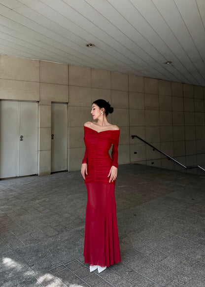 Luminous Bow Maxi dress