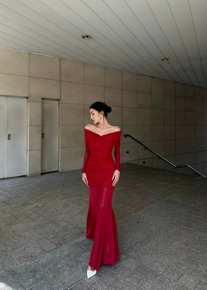 Luminous Bow Maxi dress